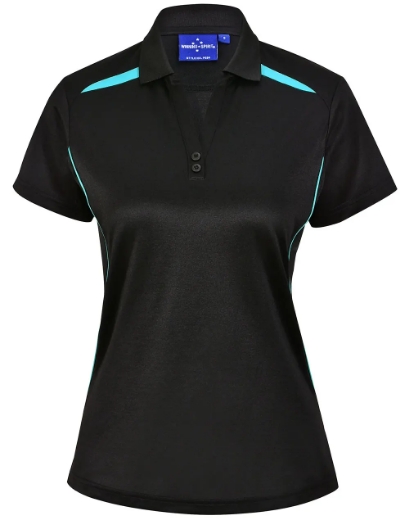 Picture of Winning Spirit, Ladies Sustainable Contrast SS Polo